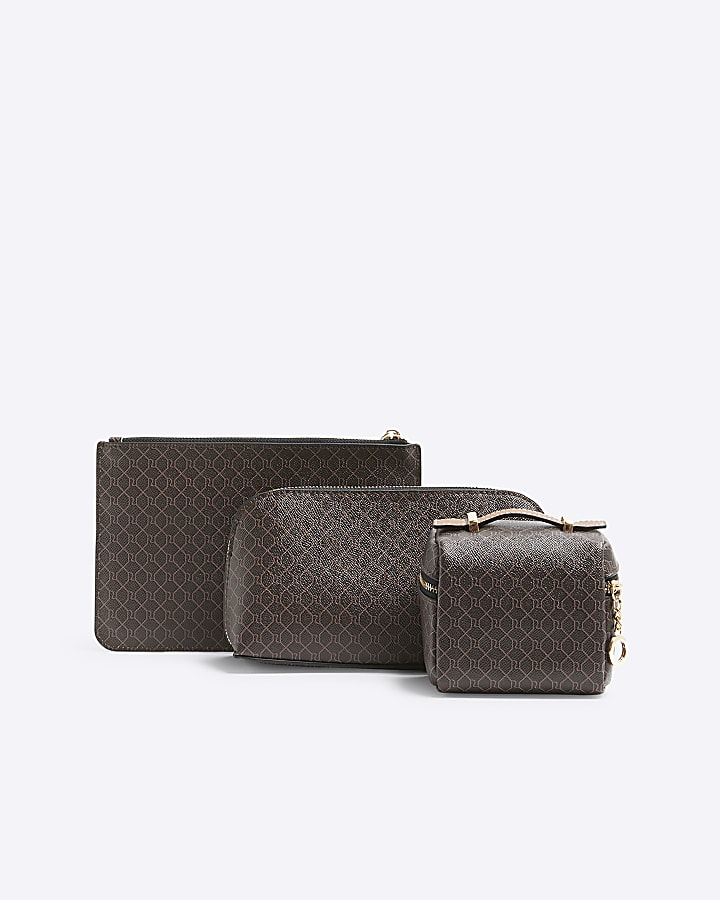 Brown Monogram Travel Bundle Set