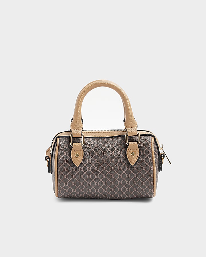 Brown monogram bowler mini cross body bag