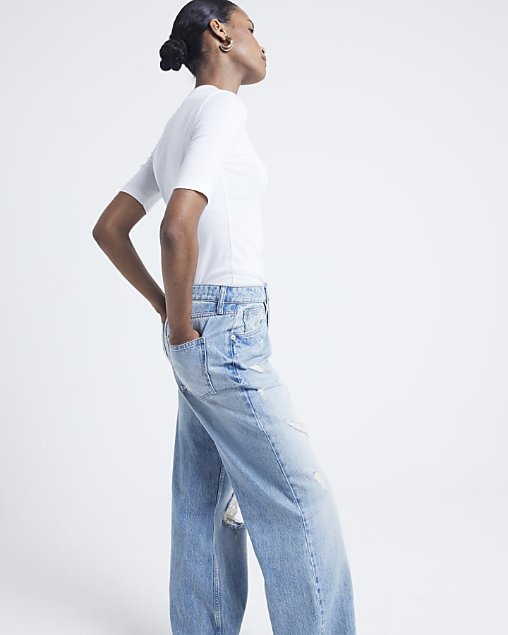 White Short Sleeve Plain T-Shirt