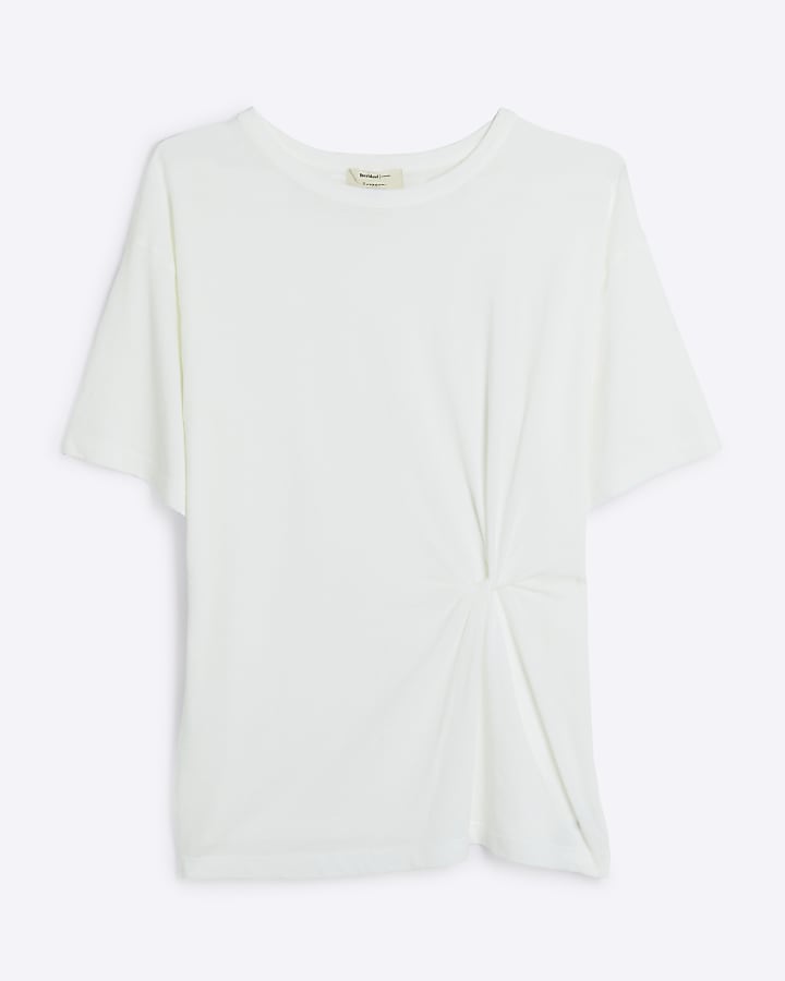 White twist t-shirt