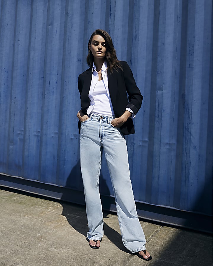 White cropped shirt