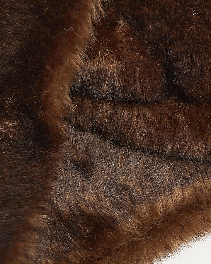 Brown Faux Fur Snood