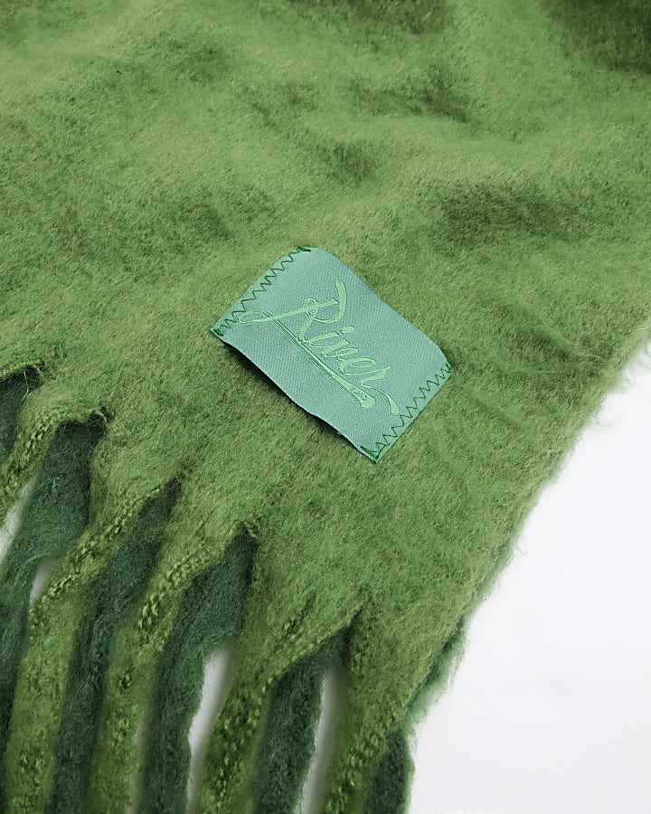 Green Ombre Chunky Scarf
