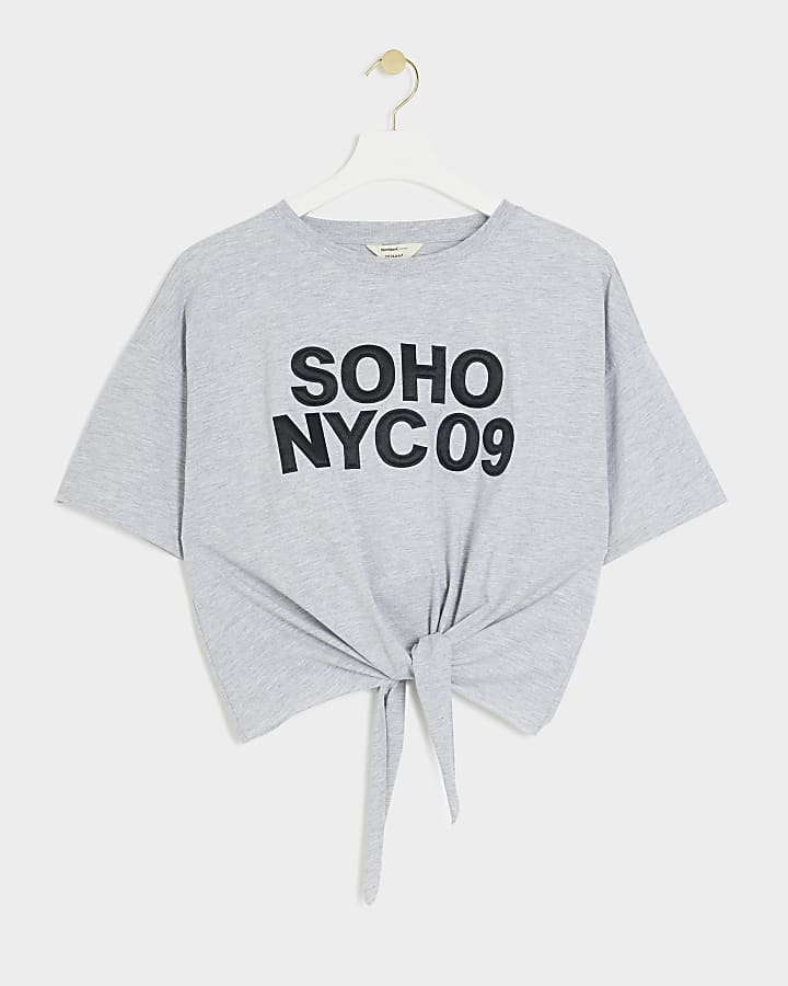 Grey graphic Soho NYC t-shirt