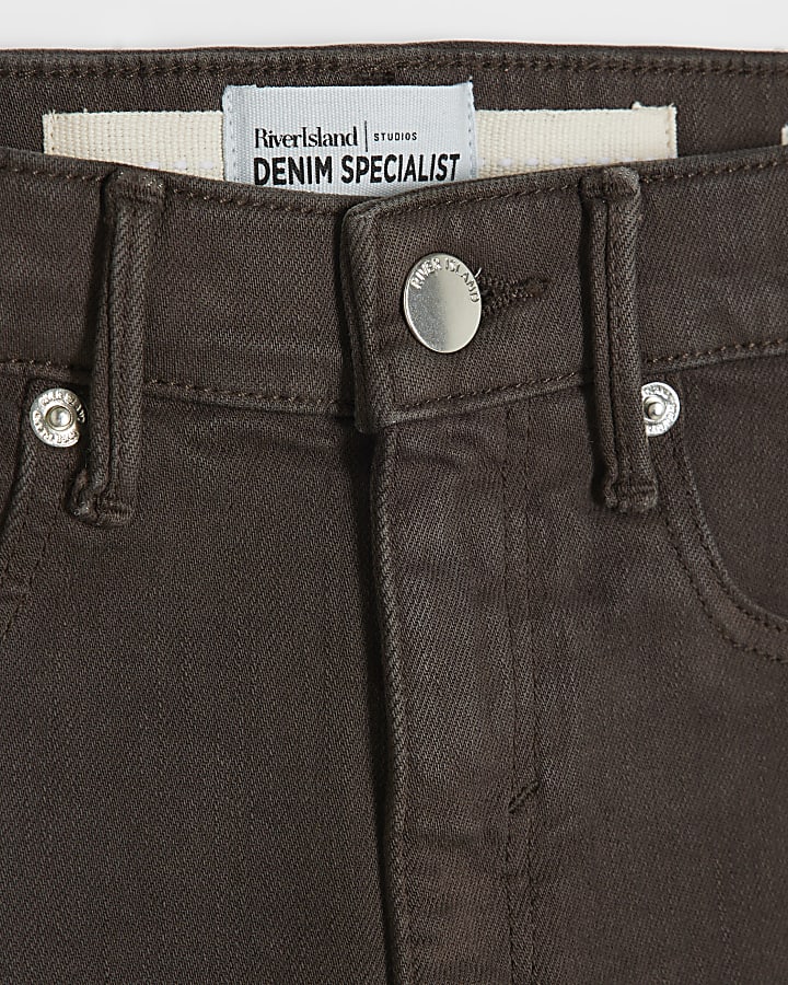 Brown  mid rise molly sculpted jeans