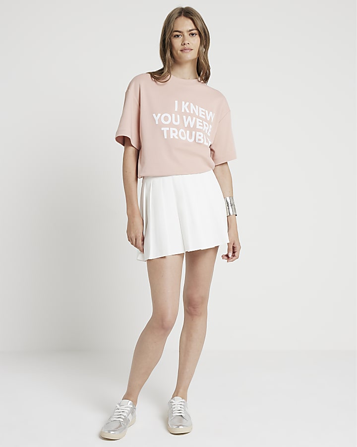 Pink graphic print t-shirt