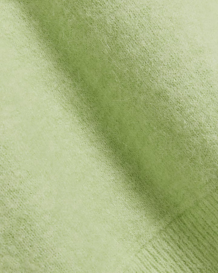 Lime green knit oversized jumper
