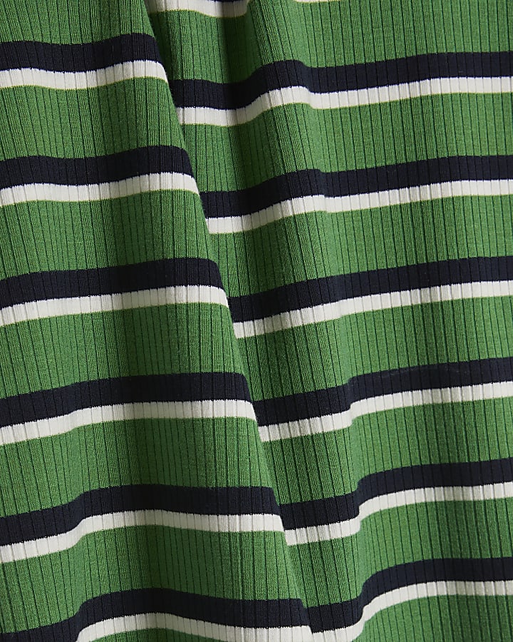 Green Stripe Baby T-shirt