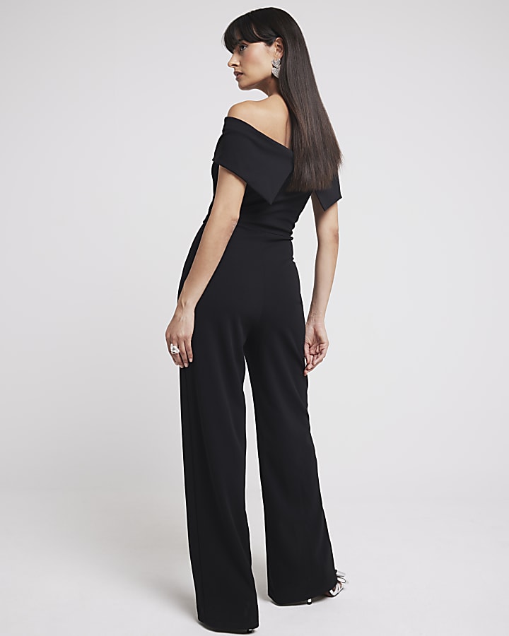 Black Bardot Jumpsuit