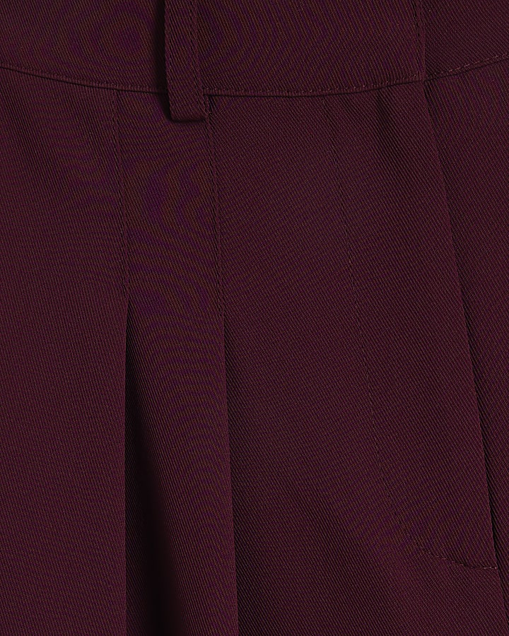 Red Wide Leg Trousers