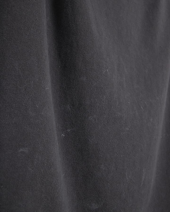 Grey washed pleated tank shift mini dress