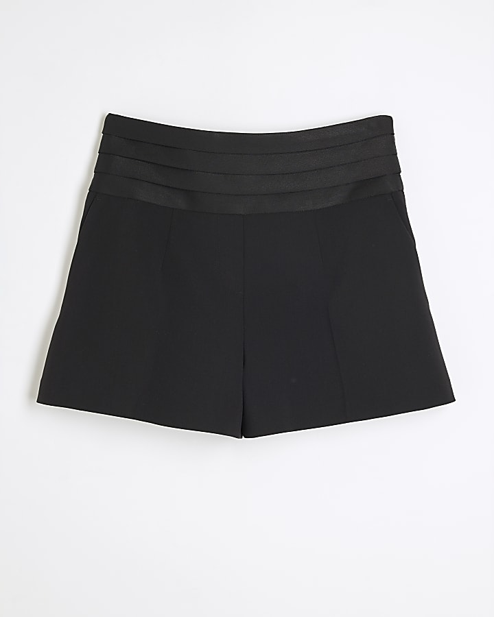 Black Tailored Shorts