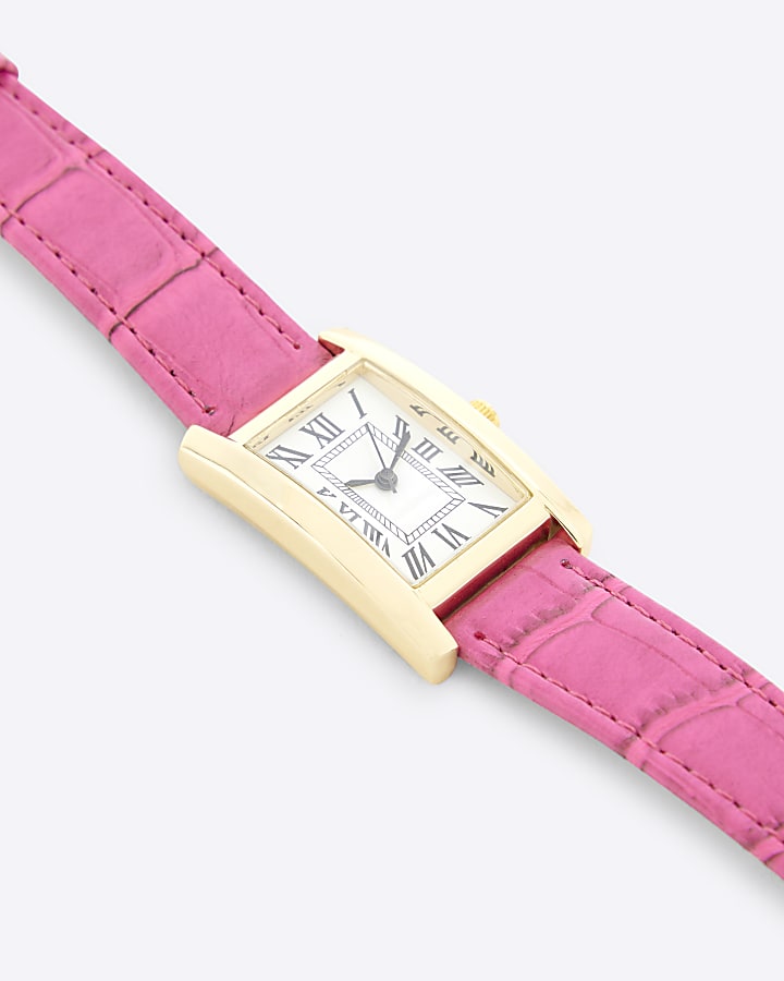 Pink Rose Gold Link Watch