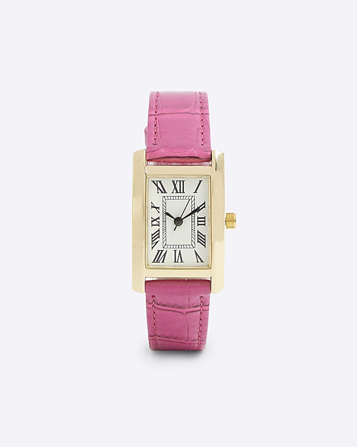 Pink Rose Gold Link Watch