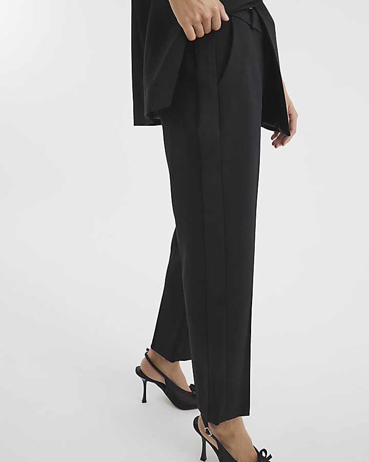 Petite Black Tailored Trousers