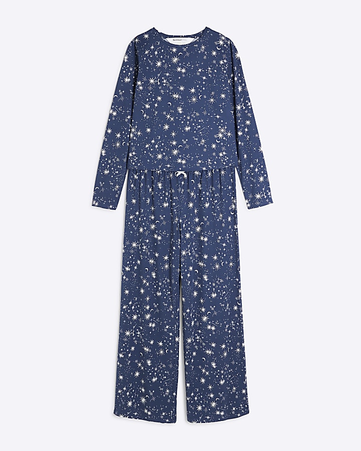 Petite Navy Star Pyjama Set