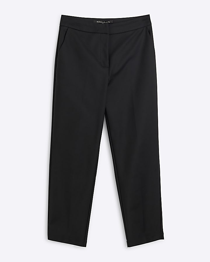 Black Slim fit Cigarette Trouser