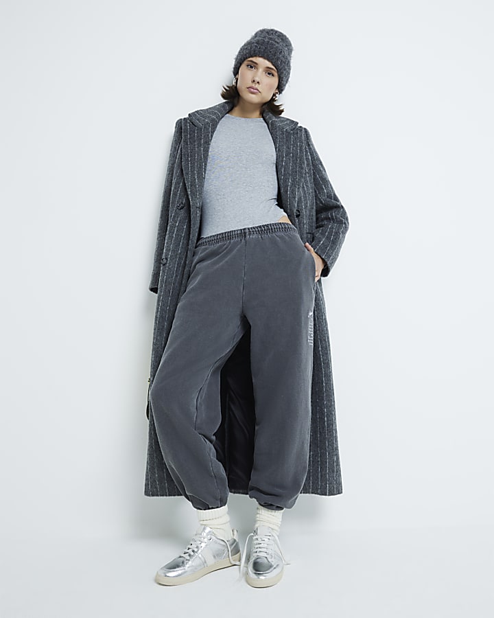 Grey Long Sleeve Crew Neck Bodysuit
