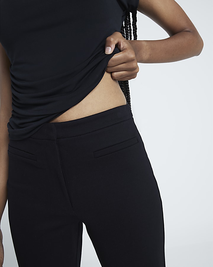 Black Slim Fit Ponte Trousers