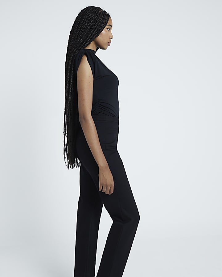 Black Slim Fit Ponte Trousers