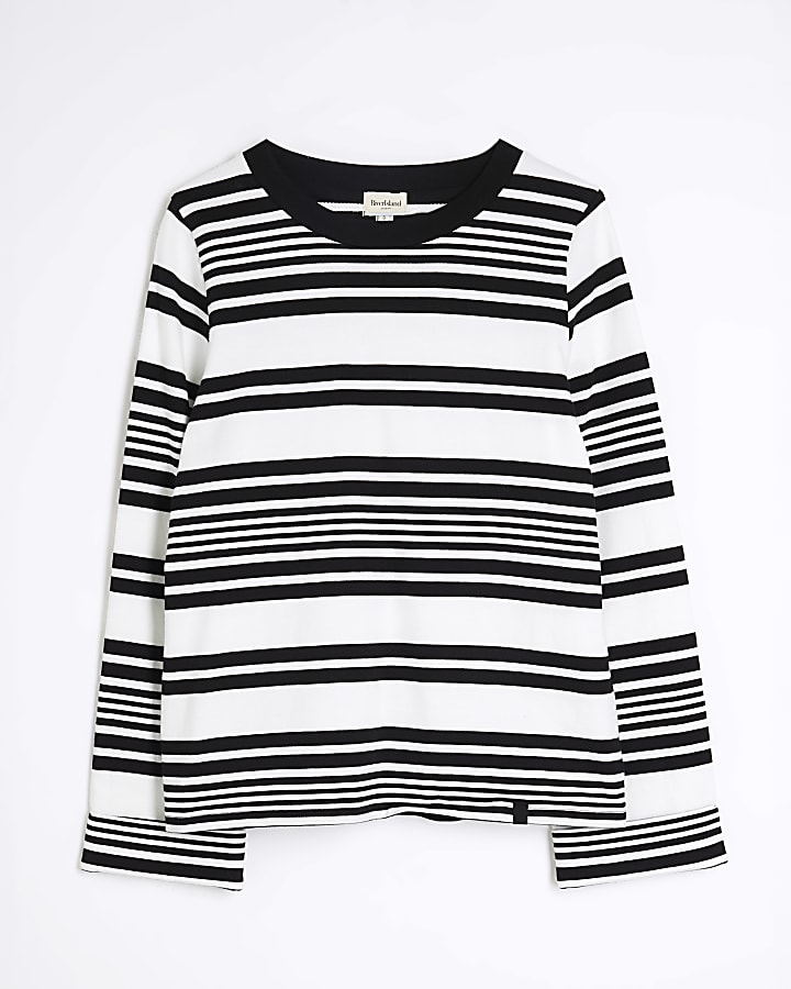 Black Stripe Long Sleeve T-Shirt