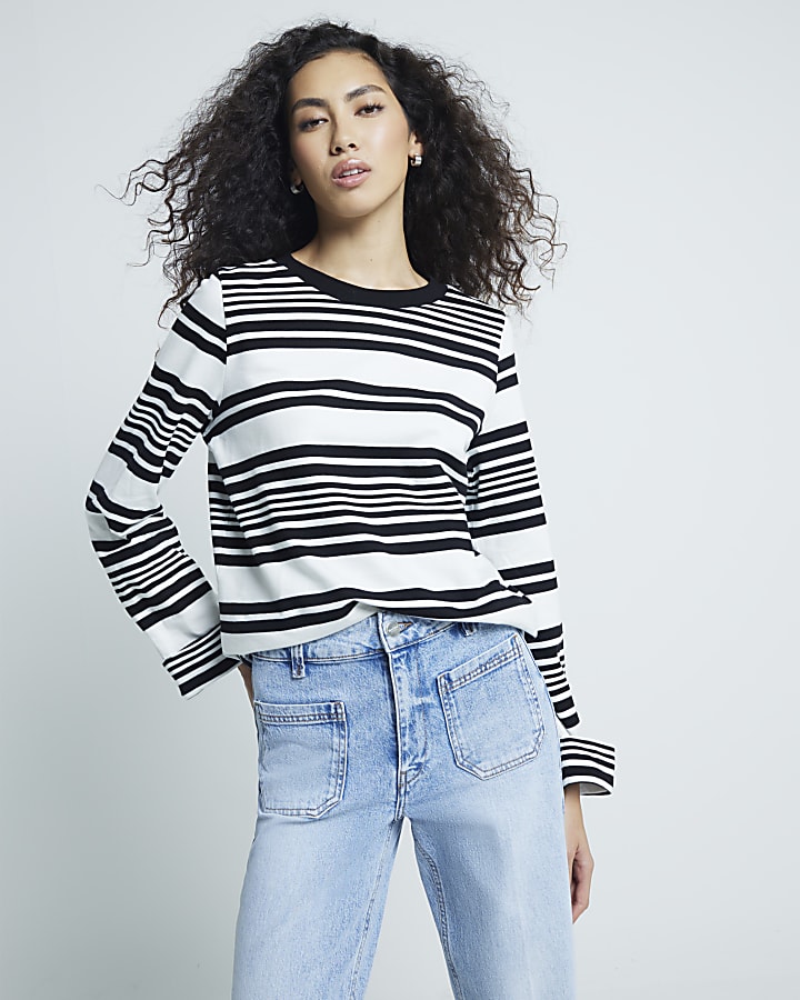 Black Stripe Long Sleeve T-Shirt