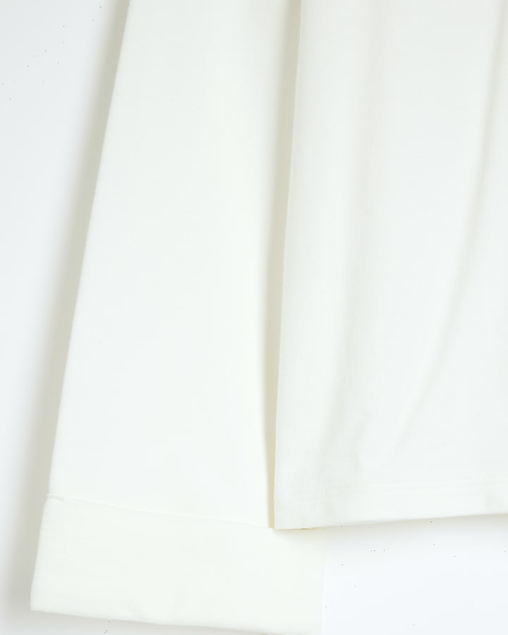 Cream Long Sleeve T-Shirt