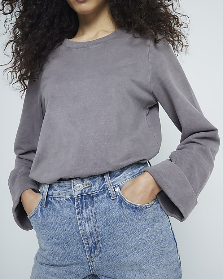Grey Long Sleeve T-Shirt