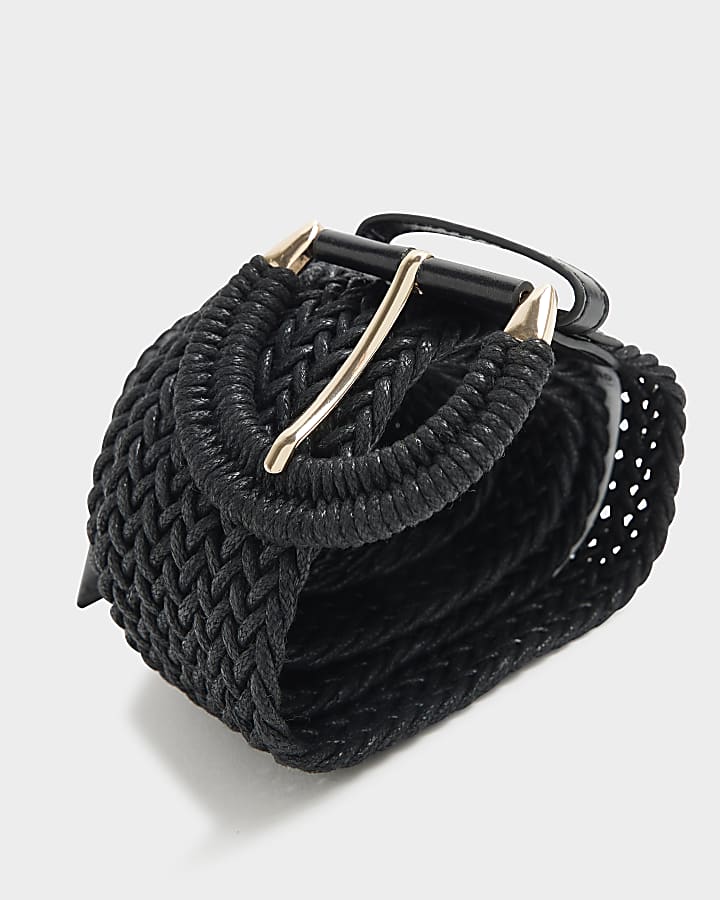 Black Macrame Belt