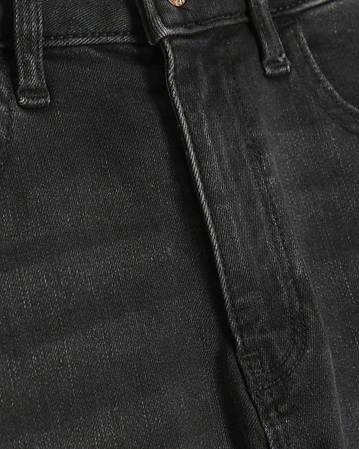 Black Mid Rise Skinny Jeans