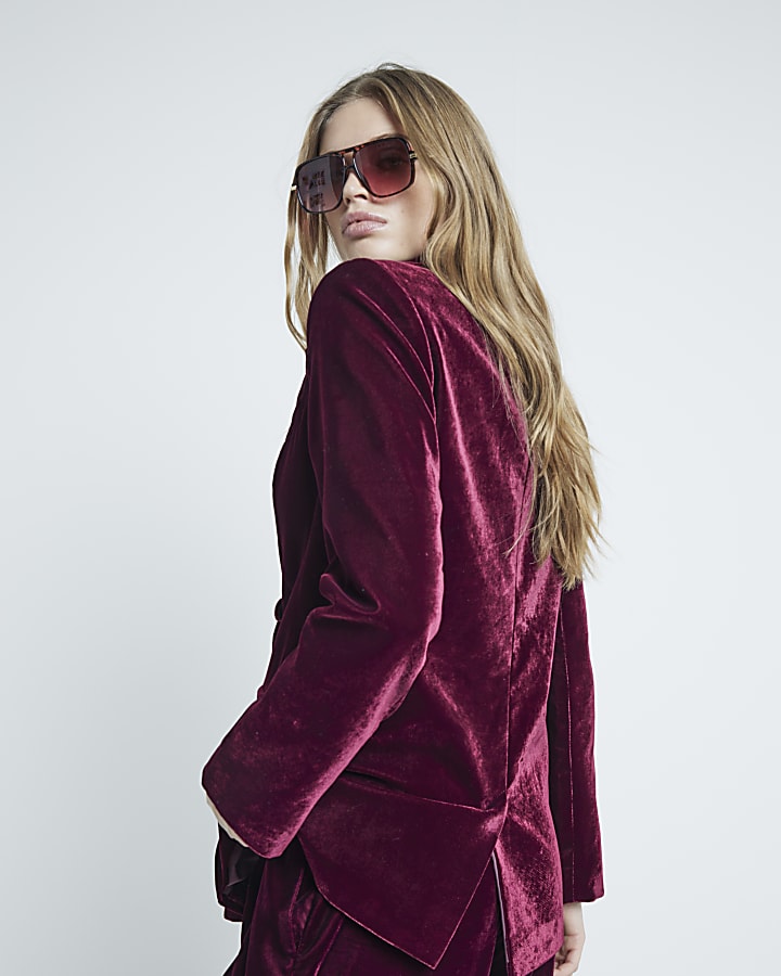 Red Velvet Blazer