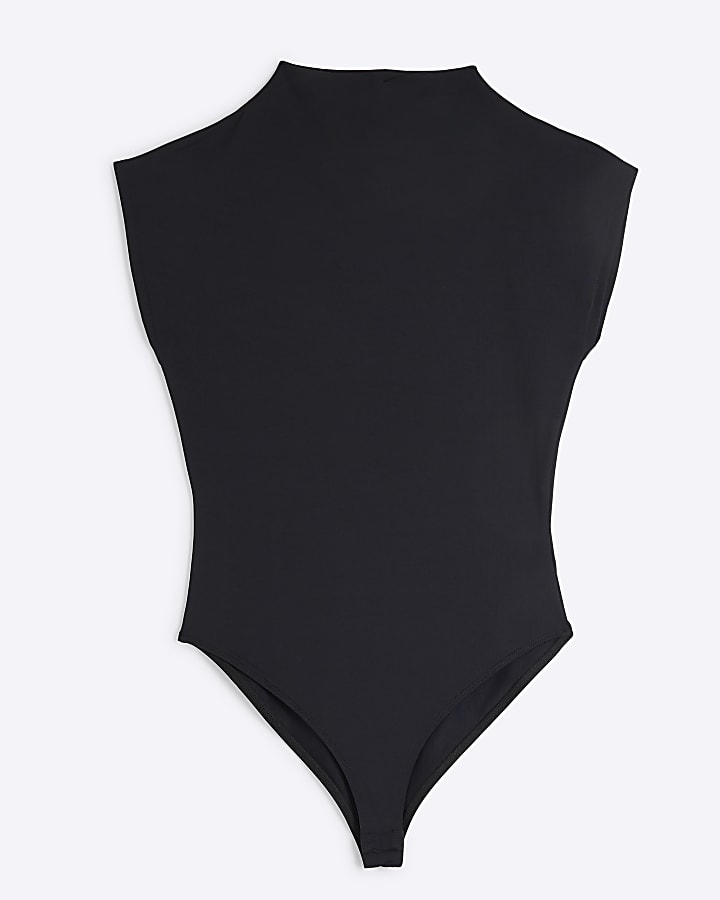Black high neck bodysuit