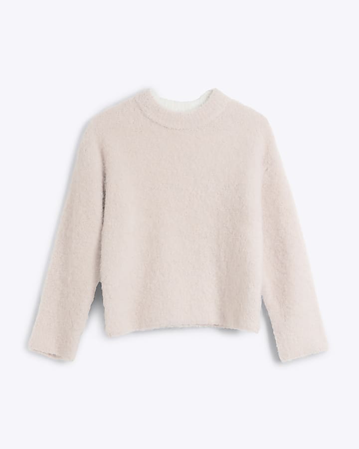 Petite Pink Fluffy Jumper