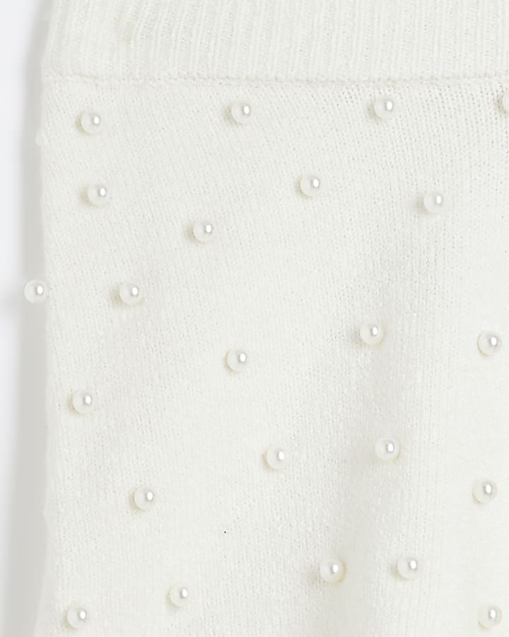 Cream Pearl Shorts