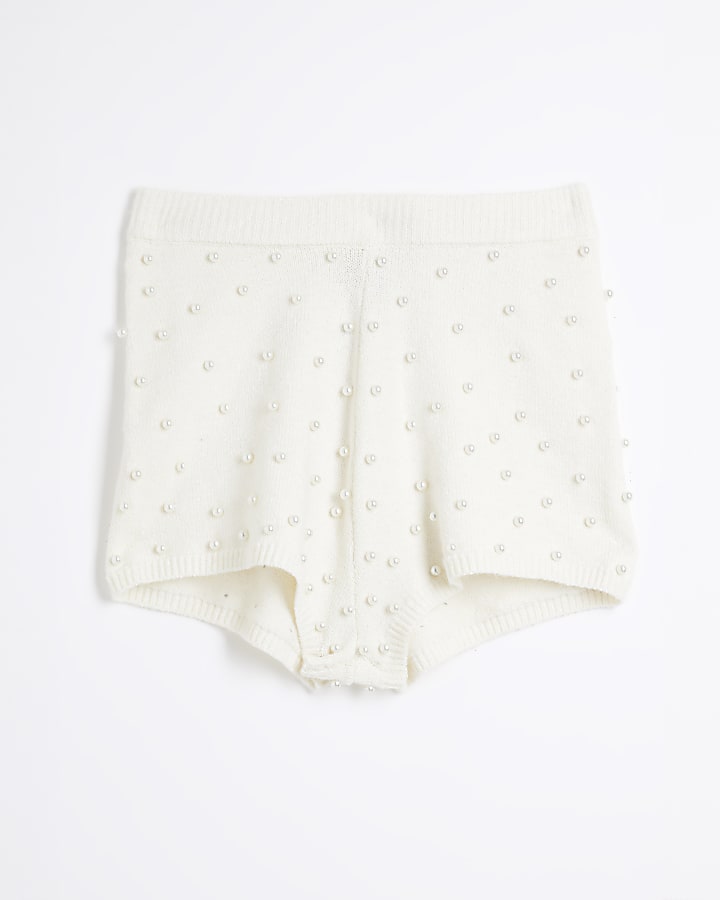 Cream Pearl Shorts