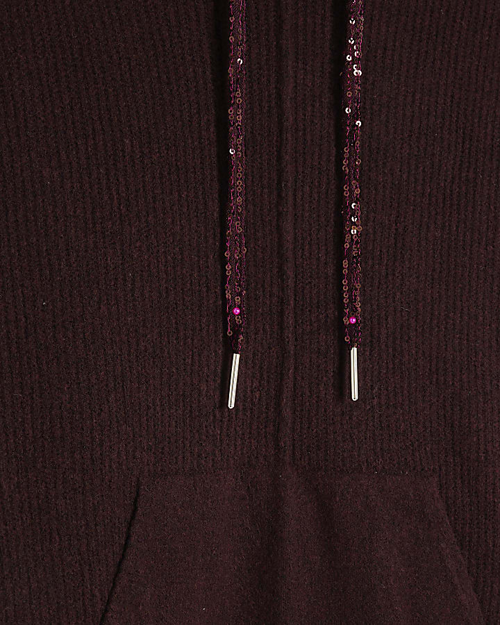 Red Sequin Hoodie
