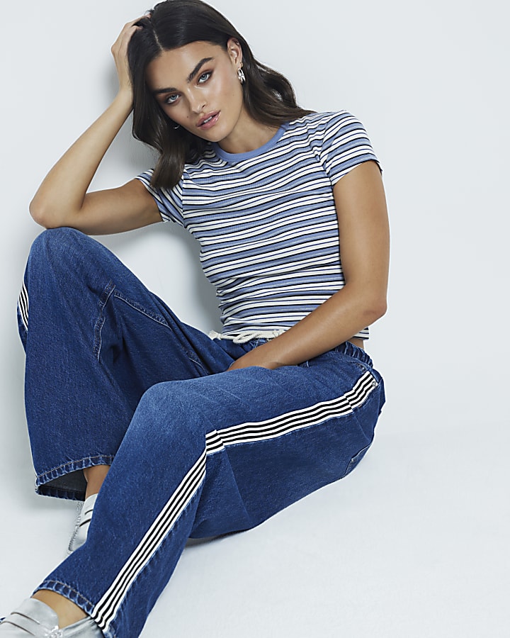 Blue Stripe Baby T-shirt