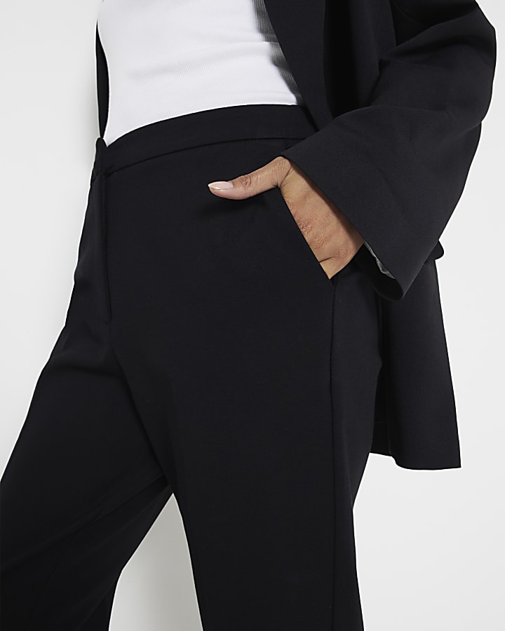 Petite Black Slim Fit Ponte Trousers