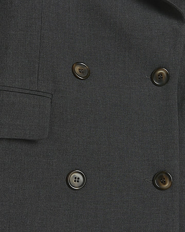 Grey double breasted smart blazer