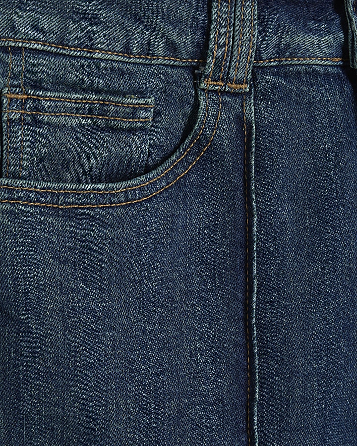 Petite Blue Denim High Rise Slim Leg Jeans