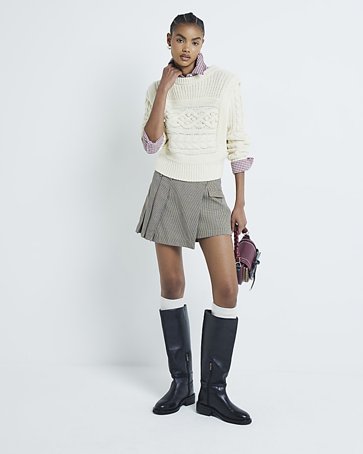 Cream Cable Knit Jumper