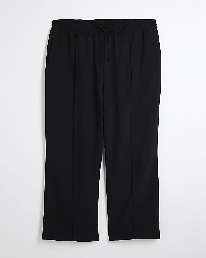 Plus Black tailored joggers