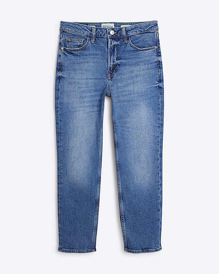 Petite Blue High Waisted Slim Fit Jeans