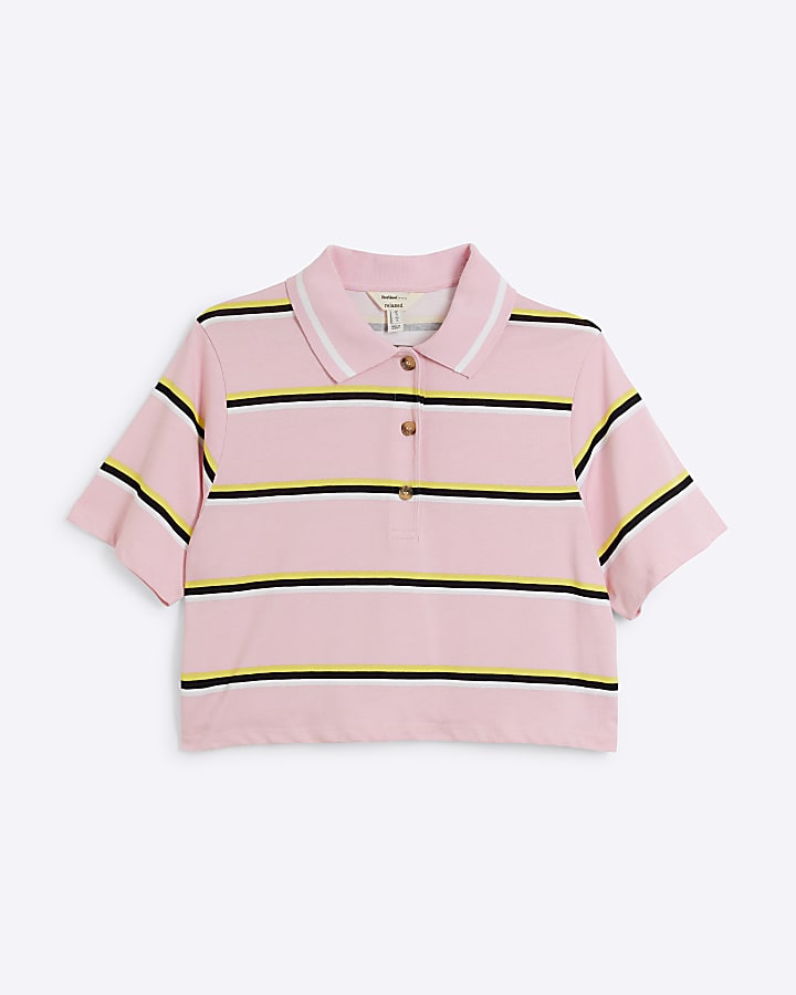 Pink Stripe Rugby T-shirt