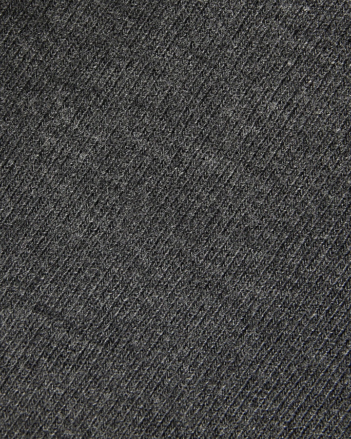 Grey Cosy Long Sleeve High Neck Top