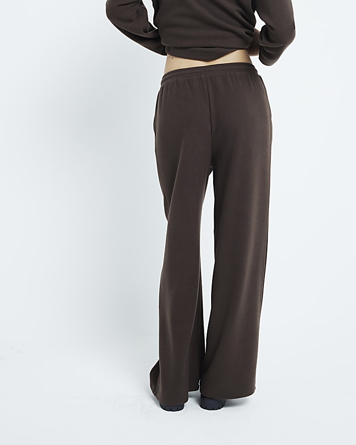 Brown Wide Leg Trousers