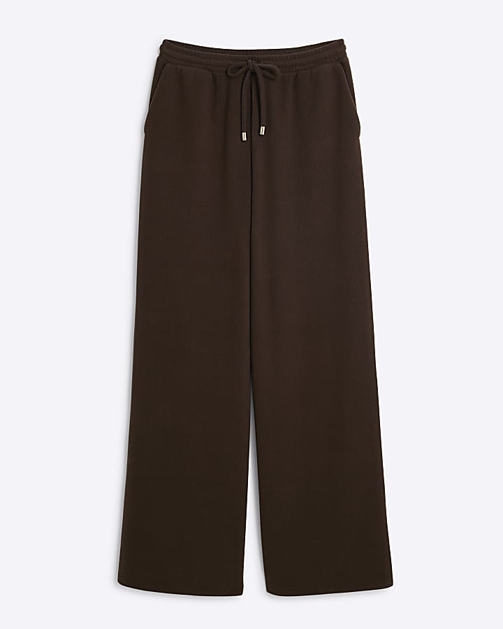 Brown Wide Leg Trousers