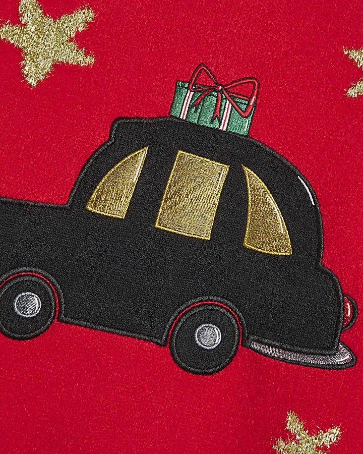 Red Taxi Christmas Jumper