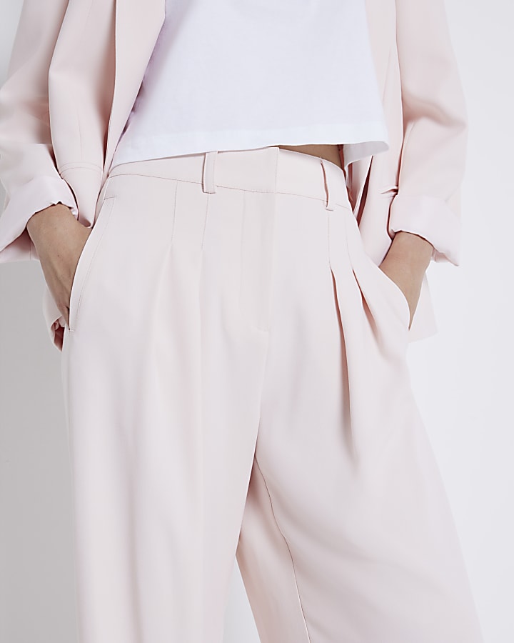 Pink wide leg trousers