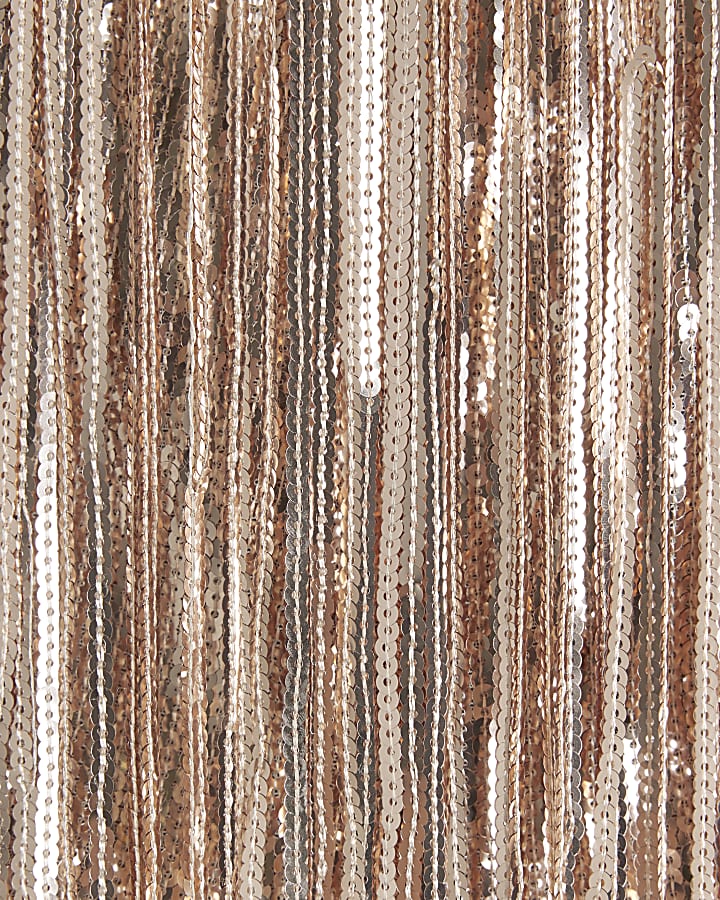 Rose Gold Sequin Tassel Hot Pant Shorts
